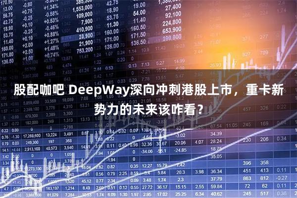 股配咖吧 DeepWay深向冲刺港股上市，重卡新势力的未来该咋看？