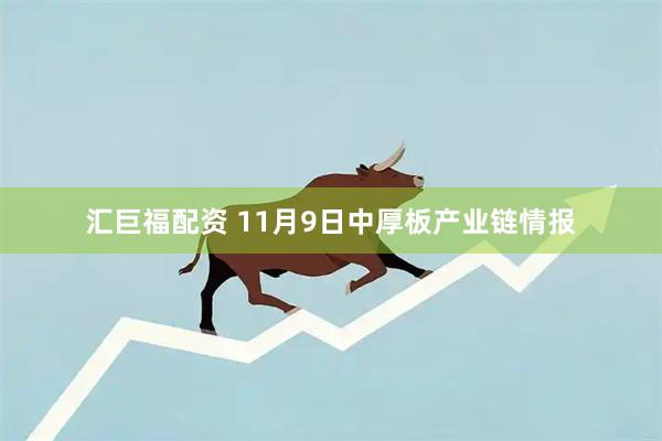 汇巨福配资 11月9日中厚板产业链情报